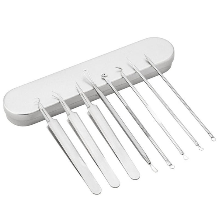 8pcs Ultra-fine Beauty Salon Acne Needle Tool Set